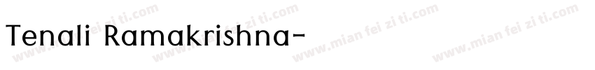 Tenali Ramakrishna字体转换
